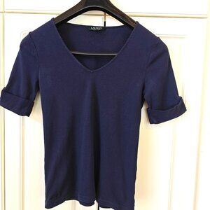 Ralph Lauren Blue Top, Size Medium